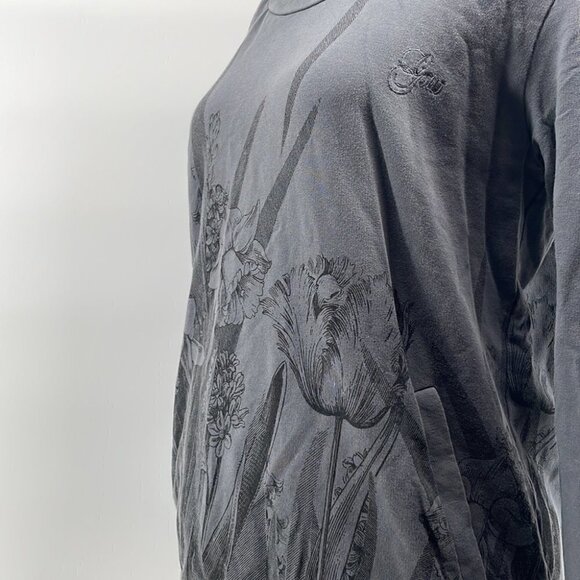 Gsus y2k pleated floral sweatshirt floral sz sm - Picture 8 of 9